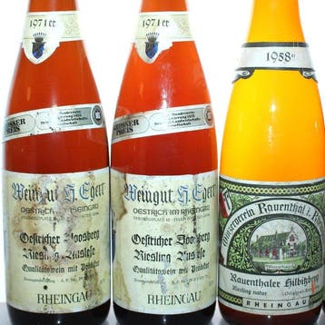1958 + 1968 + 1971 + 1976 all Riesling: Auslese + Spätlese -, Verzamelen, Nieuw