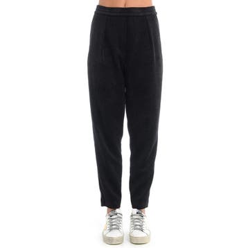 8PM • zwarte ribfluwelen broek • M, Verzenden