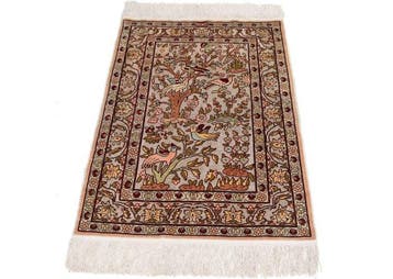 Silk Hereke Signed Carpet with Metal (Souf) - Pure Luxe ~1, Nieuw