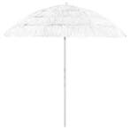 vidaXL Strandparasol Hawaï 240 cm wit, Tuin en Terras, Verzenden, Nieuw