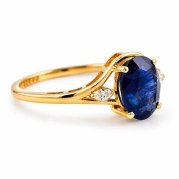 Zonder minimumprijs - Ring - 14 karaat Geel goud - 2.08ct., Nieuw