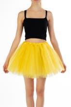 KIMU® Tutu Geel Tule Rokje M L 164 170 176 Gele Petticoat Ro, Ophalen of Verzenden