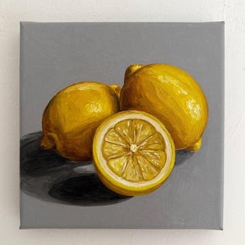 Cansu Rossi - Lemons on Grey