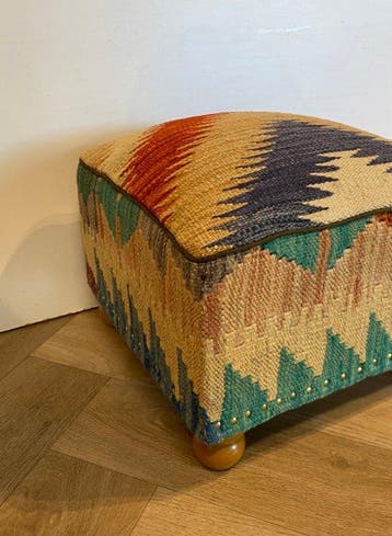Kelim Poef(Ongebruikt/Nieuw) - Kelim - 34 cm - 34 cm