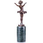 Figuur - Art Deco Bronzefigur Ballerina nach F.Preiss 32CM -, Antiek en Kunst