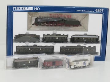Schaal H0 Fleischmann NEW OLD STOCK COMPLETE SET 4897, 58..., Ophalen of Verzenden, Locomotief