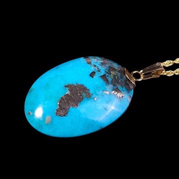 No Reserve – Groot 27 ct, Intense Sky- Blauw Turkoois &, Verzamelen, Mineralen en Fossielen