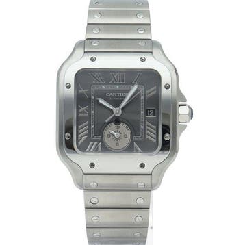 Cartier - Santos de Cartier Dual Time Watch LM - WSSA0076 -, Nieuw