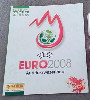 Panini Euro 2008 Empty album + complete loose sticker set -