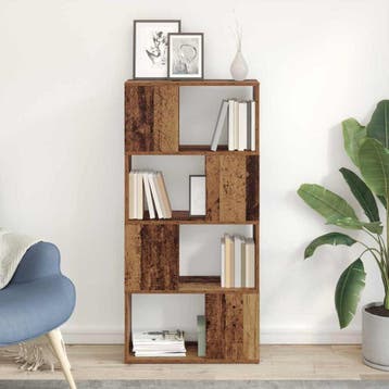 vidaXL Tv-meubelset 60 x 24 x 125,5 cm Bruin Bewerkt hout, Verzenden