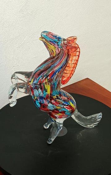 sculptuur, Vintage Handgeblazen glas in Murano-stijl, Antiek en Kunst