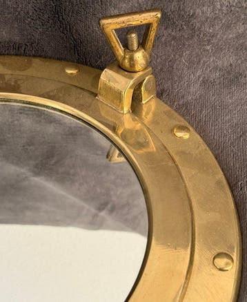 Wandspiegel Maritimer Spiegel Bullauge Messing Ø 30 cm