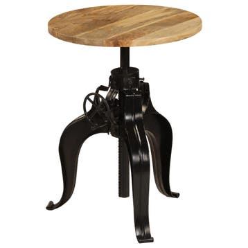 vidaXL Bartafel 60x(76-110) cm massief mangohout, Verzenden, Nieuw