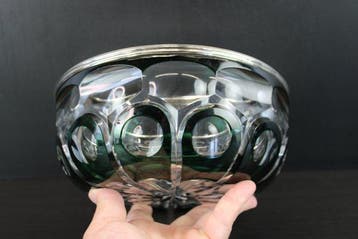 Val Saint Lambert - Bol - Art Deco crystal glass large bowl