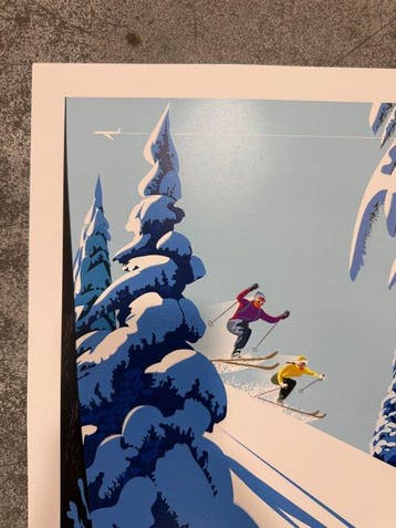 Monsieur Z - Affiche de Tourisme Chamonix - Le Saut à ski