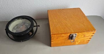 Maritieme objecten (2) - Metaal, Koper, Glas- Cardanische