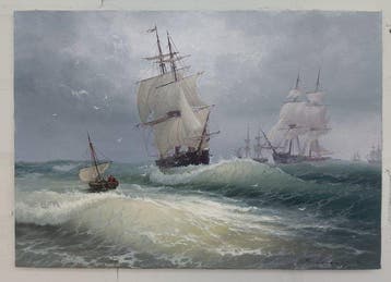 Karpenko Vitalii (XX-XXI) - Seascape after storm