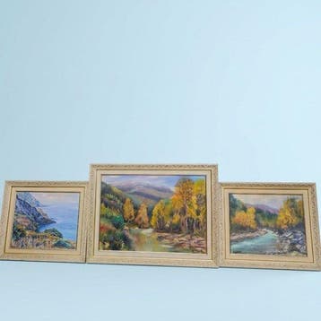 Josep Serramont (1958) - Set de 3 paisajes naturales