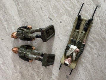 Lineol - Figuur - soldat lineol x3 service medical très rare, Nieuw
