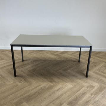 Ahrend kantinetafel 160x80 cm, grijs - antraciet, Bureau