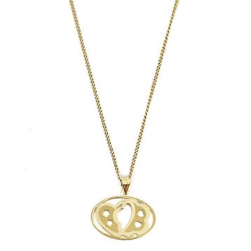 Ketting met hanger - 18 karaat Geel goud