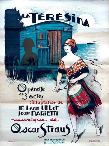 G. Dola, Paris - La Térésina — Affiche originale Art déco,
