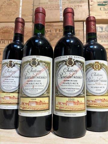 1989 , 2000, 2005 & 2009 Château Rauzan Gassies - Margaux, Nieuw