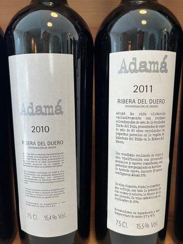 2010 (x2) & 2011 (x2) Adamá - Ribera del Duero - 4 Flessen