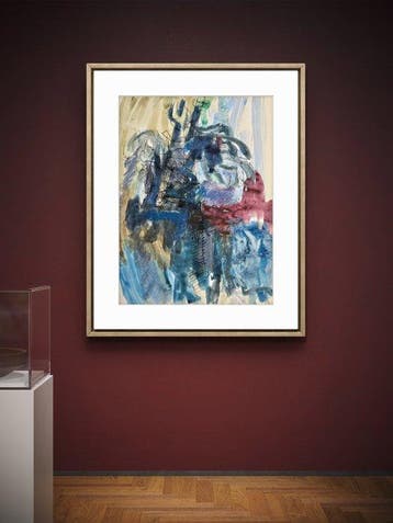 René Mels (1909-1977) - Composition aquarelle et encre –, Antiek en Kunst