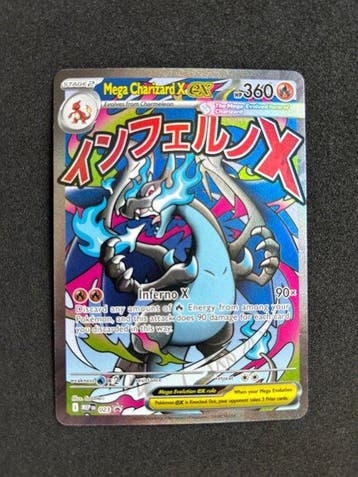 Pokémon - 3 Card - Mega Charizard X & Y 023 Full art, Promo, Nieuw