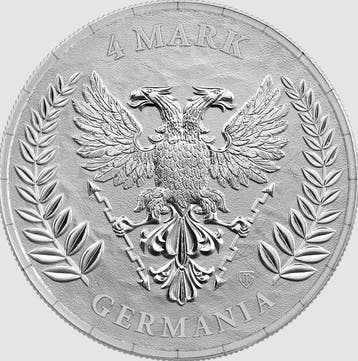 Duitsland. 4 Mark 2026 Germania – 1/2 oz Silver Coin – Ag