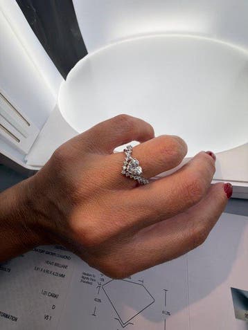Zonder minimumprijs - Ring - 18 karaat Witgoud - 2.00ct. tw., Nieuw