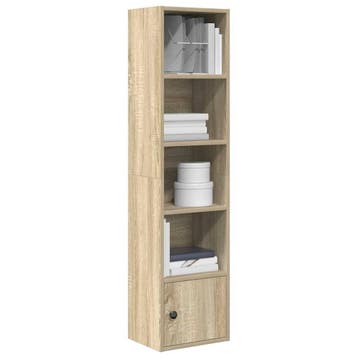 vidaXL Boekenkast 31x24x127 cm bewerkt hout sonoma, Verzenden, Nieuw
