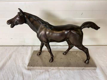 sculptuur, Paard - 30 cm - Brons