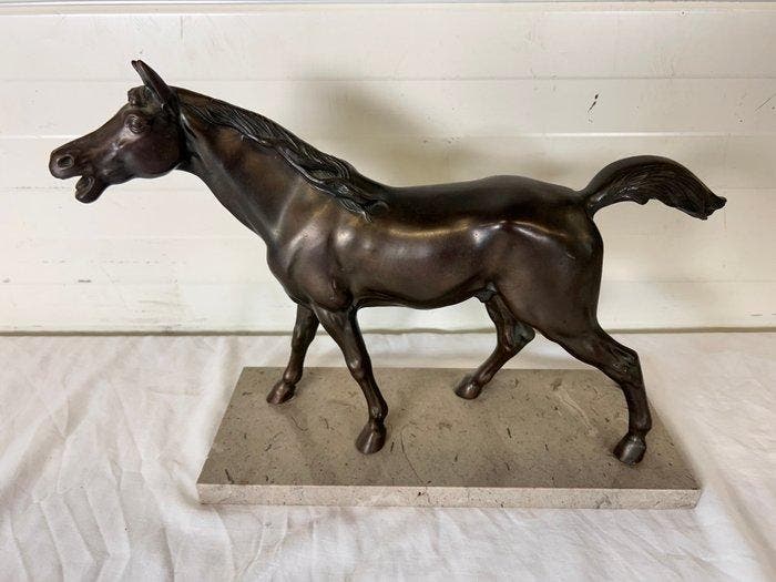 sculptuur, Paard - 30 cm - Brons, Antiek en Kunst, Antiek | Keramiek en Aardewerk