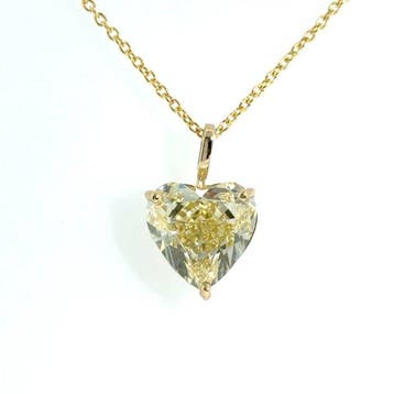 Collier - 14 carats Or jaune - 5.07ct. tw. Jaune Diamant, Nieuw