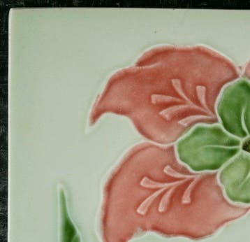 Jugendstil Tegel - floraal - Georg Schmider, Zell am, Antiek en Kunst