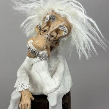 Anna Em - LARGE -Albert Einstein…. hand made