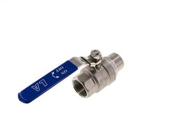Robinet à boisseau sphérique à 2 voies en acier inoxydable,, Verzenden