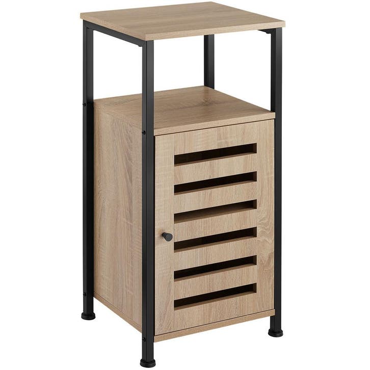tectake Bijzetkast Durham 38,5x31,5x81cm - Industrieel licht, Maison & Meubles, Tables | Tables d'appoint, Envoi