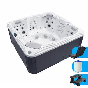 Spa Sevilla | 5 persoons | Jacuzzi | 210 x 210 x 90 cm, Tuin en Terras, Ophalen, Nieuw, Vast