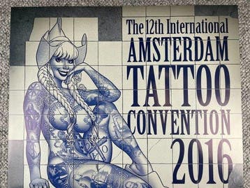 Vince Ruarus - Amsterdam tattoo convention A0 formaat 2016
