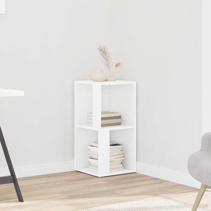 vidaXL Hoekkast 33x33x67 cm bewerkt hout wit, Huis en Inrichting, Kasten | Overige, Nieuw, Verzenden