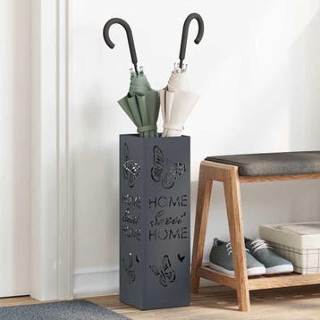 vidaXL Regen Paraplu Stand Antraciet 15,5 x 15,5 x 49 cm, Verzenden, Nieuw