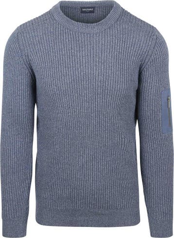 Suitable Mou Trui Melange Blauw maat Maat 52/54 (L) Heren, Verzenden