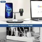 3 in 1 Draadloos Qi Oplaadstation - Compatibel met Apple, Verzenden