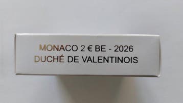 Monaco. 2 Euro 2026 Duche de Valentinois Proof (Zonder, Postzegels en Munten