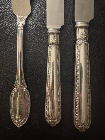 Calderoni - Bestekset (3) - .800 zilver, Antiek en Kunst