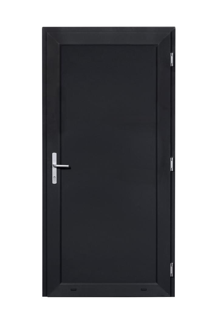 Deur antraciet vol paneel 98 x 200 Binnen en Buitendraaiend, Bricolage & Construction, Fenêtres & Moustiquaires, Enlèvement ou Envoi