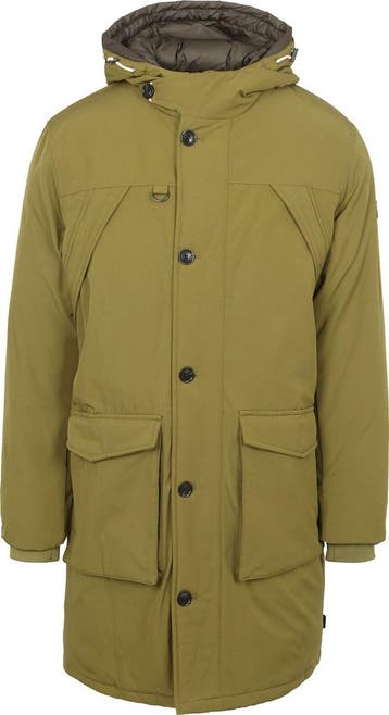 Scotch & Soda Parka Jas Olijfgroen maat Maat 42/44 (L) Heren, Enfants & Bébés, Vêtements enfant | Taille 104, Verzenden